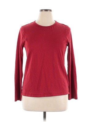 Dip Women Red 3/4 Sleeve T-Shirt XL-image