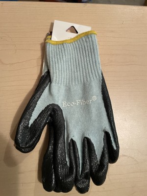 Wholesale 120 Pairs Nitrile Palm Dip Work Gloves Knit Large Eco Fiber-image