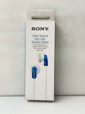 New in Box Sony MDR-E9LP In-Ear Only Headphones Earbuds Blue-image