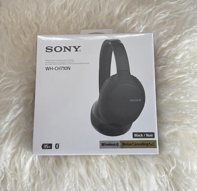 $148 New SONY Noise Cancelling Headphones WHCH710N Wireless Bluetooth - Black-image