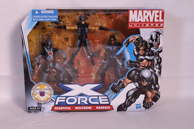 2010 MARVEL UNIVERSE X-FORCE 3.75 Action Figure Set WOLVERINE Warpath DEADPOOL-image