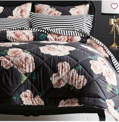 TWIN Pottery Barn Teen Emily & Meritt The Bed of Roses Duvet Cover + Sham-image