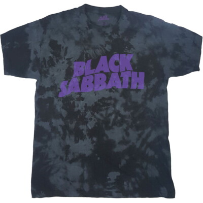 Black Sabbath Wavy Logo Dip-Dye T-Shirt OFFICIAL-image