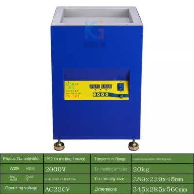 Tin Furnace Dip Soldering Machine Vertical High Power Large Square Lead-image