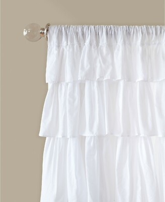 Madison Park Anna 50X 63 Cotton Oversized Ruffle Panel T4101608-image