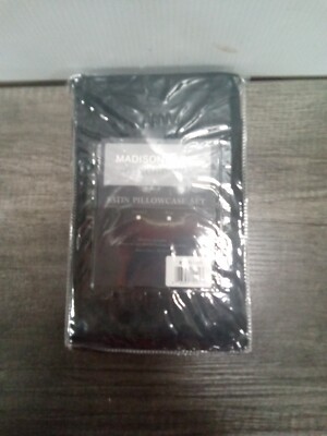 Madison Park Essentials Polyester Solid Satin 2 Pcs Pillow Case MPE21-777 859 Zb-image