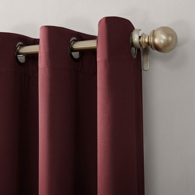 Sun Zero Nordic Theater Grade Extreme 100% Blackout Grommet Curtain Single Panel-image