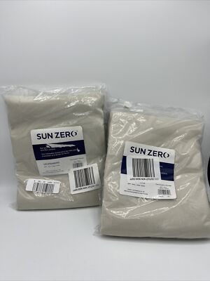 Sun Zero Room Darkening Curtain- Set Of 2 Panels- 40x63 Free Ship-image