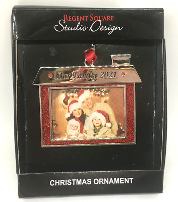 Regent Square Studio Design Our Family 2021 Christmas Photo Frame Ornament-image