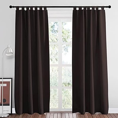 Blackout Curtain Panels 84 inches, Light Reducing Thermal Insulated Solid Tab...-image