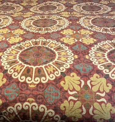 Pottery Barn Boho Madera Suzani Full/Queen Duvet Cover & 2 Euro Shams-image