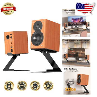 Adjustable Cantilever Speaker Stands with Vibration Absorption for Clear Sound-image