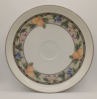 Mikasa Intaglio Garden Harvest Chip Dip Platter 14 1/2” CAC29 Large Plate-image