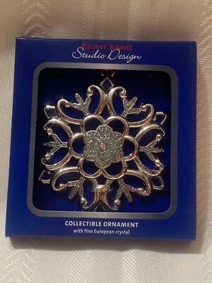 Regent Square Studio Design snowflake  Ornament with Crystals-image