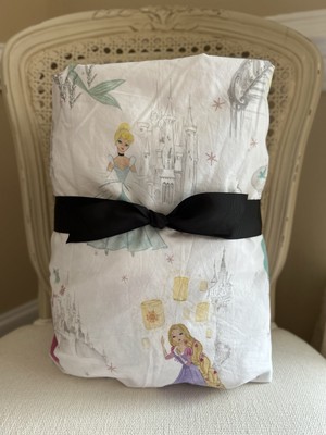 Pottery Barn Kids Disney Princess Castles Organic Sheet Set Size FULL PRE-OWNED-image