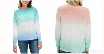 New Women's Splendid Thermal Tie Dye Top Long Sleeve Shirt XS S L  -image