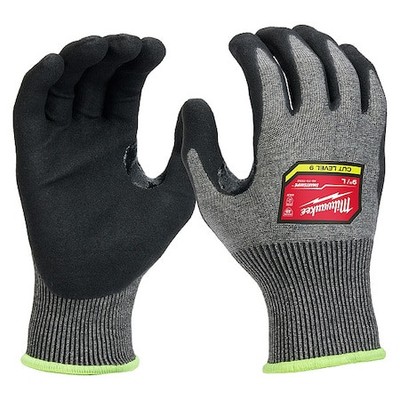 Milwaukee Tool 48-73-7032 Cut Protection Dipped Gloves, Nitrile, Sandy Nitrile,-image