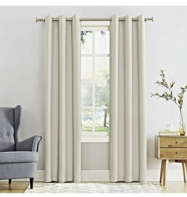 Sun Zero Nolan Energy Efficient Blackout Grommet Panel 40x108-Pearl-image