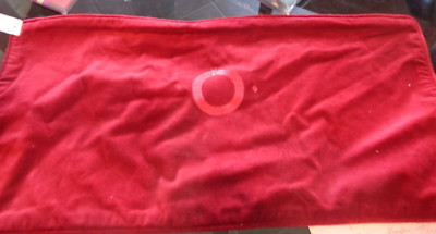 Pottery Barn red velvet pillow cover 12 X 24  monogrammed 