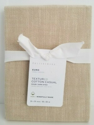 Pottery Barn Euro Textured Cotton Casual 1-Sham 26