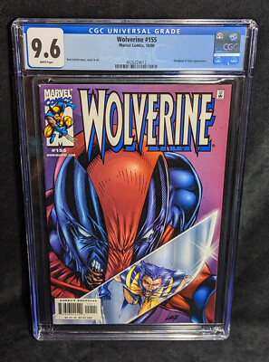 Wolverine # 155 CGC 9.6 Vs Deadpool. Rob Liefeld. Incredible Hulk # 340 Homage-image