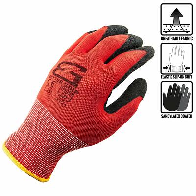 Better Grip Ultra-Thin BGSRD1 Knit Latex Dip Nylon Sandy Latex Coated Work Glove-image