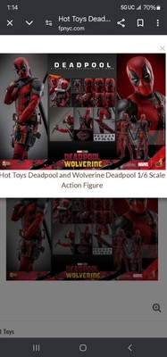 Hot Toys Deadpool Vs Wolverine.  MMS746. Mint. Sealed-image