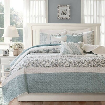 New Madison Park Dawn 6-Piece Full/Queen Coverlet Set in Blue-image