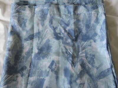 Madison Park Blue Watercolor Fabric Shower Curtain new without packaging #15-image