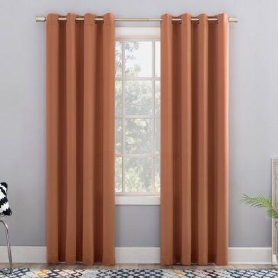 Sun Zero Madison Room Darkening Grommet Curtain, 54
