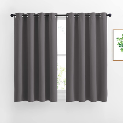 Blackout Short Kitchen Window Curtains for Bedroom - Window Treatment Thermal In-image