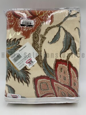 Pottery Barn Cynthia Palampore Printed Cotton Lined Curtain 50
