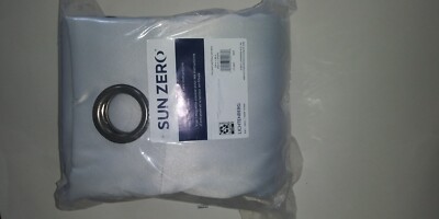 Sun Zero Broderick Theater Grade Blackout PANEL PAIR Curtains 104'' x 96'' White-image