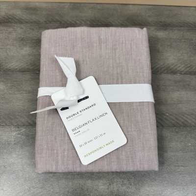 Pottery Barn Double Standard Belgian Flax Linen Pillow Sham Smoky Quartz NWT-image