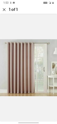 SUN ZERO Bella 84-Inch Room Darkening Extra Wide Grommet Patio Door Panel-image
