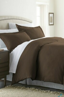 Ienjoy Home Chocolate Premium Ultra Soft 2pc Duvet Cover Set, Cal Twin/TwinXL-image