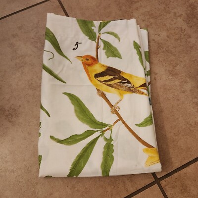 RARE Pottery Barn Spring Sparrow Bird STANDARD sham-image