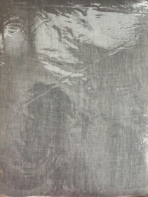 Pottery Barn Belgian Flax Linen Chambray Blue Duvet Full/Queen F/Q - New-image