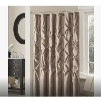 Madison Park Piedmont Solid Polyester Shower Curtain 