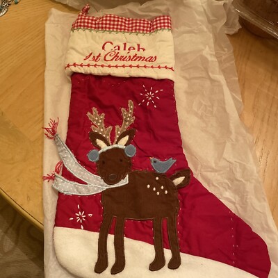 Pottery Barn Kids Caleb 1st Christmas Stocking-image