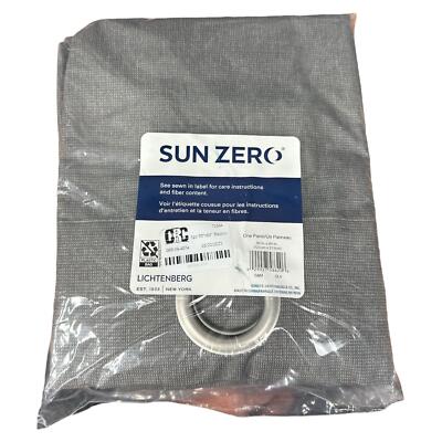 Sun Zero Thermal Blackout Curtain Panel 50 x 84 Olive Green-image