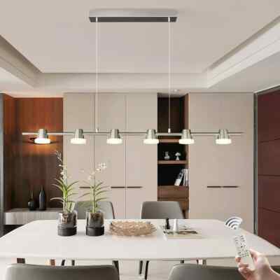 Charlestine 6 - Light Chrome LED Kitchen Island Pendant-image