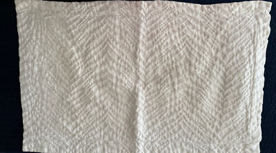 POTTERY BARN White textured Matelasse cotton KING pillow sham-image