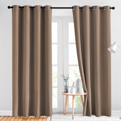 NICETOWN Blackout Draperies Curtains Panels - Window Treatment Thermal Insulated-image