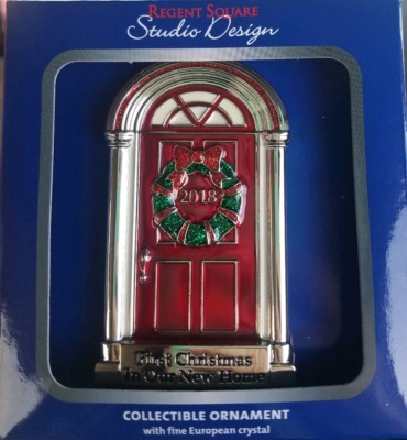 Regent Square Studio Design NEW HOME 2018 Ornament w/ Fine European Crystal-image