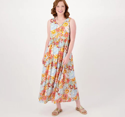 Studio Park x Kerstin Lindquist Women Petite Dress SP Flowy Orange A599192-image