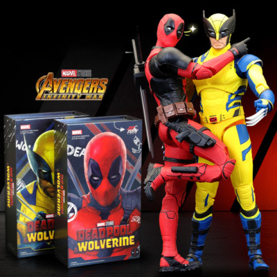 IN US Deadpool & Wolverine Action Figure 1:10 Toy Movie Deadpool 3 Model Gift-image