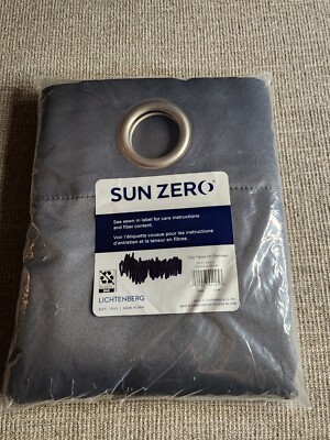 Sun Zero Lichtenberg One Panel 40 x 63 Grommet Charcoal Brand New-image
