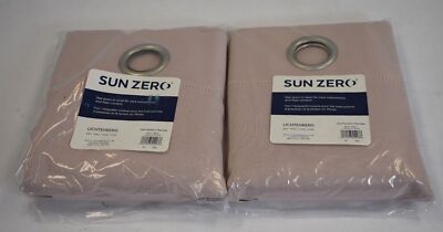 Sun Zero Lichtenberg Blackout Grommet Curtain Panel 40” x 84