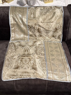 Madison Park Paisley Metallic Sheen Queen Pillow Shams Two Pieces Blue Gray Brwn-image